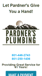 Mobile Screenshot of pardnersplumbing.com